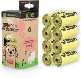 STARCHBAG Kompostierbare Kotbeutel für Hunde Grün 120 Stück OK Compost HOME – Bild 1 von 4