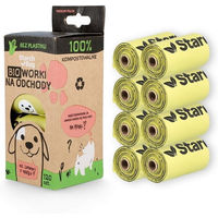 Produktbild von STARCHBAG Kompostierbare Kotbeutel für Hunde Grün 120 Stück OK Compost HOME