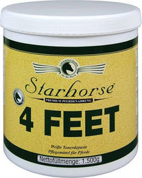 Starhorse 4 Feet Weiße Tonerdepaste für Pferde 1500g Dose - 1,5 kg – Bild 1 von 3