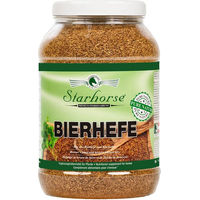 Produktbild von Starhorse Bierhefe Ergänzungsfuttermittel für Pferde zur Unterstützung von Haut, Fell und Verdauung 1400 g - 1400 g