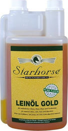 Starhorse Leinöl Gold Haut-Fell-Supplement für Pferde 1000ml - 1000 ml – Bild 1 von 3