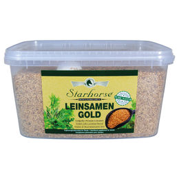 Starhorse Leinsamen Gold Einzelfuttermittel für Pferde zur Unterstützung von Magen-Darm und Haut & Fell 3500 g - 3500 g – Bild 1 von 4