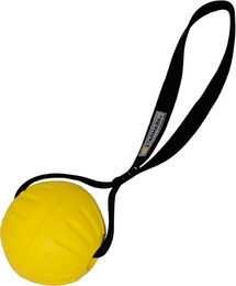 Produktbild von Starmark GripCord Durafoam Ball Loop Hundespielzeug Größe L Gelb-Schwarz aus Polyester