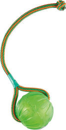Produktbild von Starmark Swing n' Fling Chew Ball Hundespielzeug aus TPR Grün Größe M Durchmesser ca. 7 cm