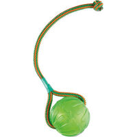 Produktbild von Starmark Swing n' Fling Chew Ball Hundespielzeug aus TPR Grün Größe M Durchmesser ca. 7 cm