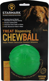 Produktbild von Starmark Treat Dispensing Chew Ball Hundespielzeug aus TPR in M/L mit ca. 9 cm Durchmesser
