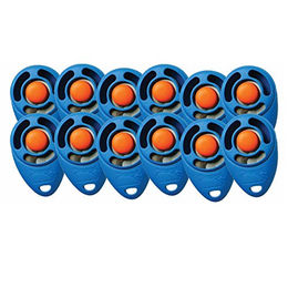 Produktbild von StarMark Triple Crown Clicker für Hunde und Welpen aus Kunststoff 12er Pack