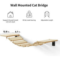 Produktbild von StarTech Katzen-Hängebrücke Wandmontierte Kletterleiter aus Naturholz