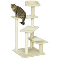 Produktbild von StarTech Katzen Kratzbaum aus Holz mit 5 Ebenen und Sisalstämmen in Beige