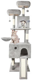 StarTech Katzen Kratzbaum Kletterbaum aus Holz mit Häuschen und 5 Ebenen 48x48x162 cm Typ 4 – Bild 1 von 1