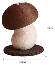 StarTech Katzen Kratzsäule in Pilzform aus Jute Braun – Bild 1 von 3