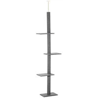 Produktbild von StarTech Katzenbaum Turm Armeegrün mit 4 Ebenen und verstellbarer Höhe 228–260 cm für kleine und große Katzen
