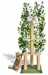 StarTech Kratzbaum aus Holz und Jute für große Katzen mit 3 Ebenen – Bild 1 von 2