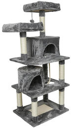 StarTech Kratzbaum für Katzen in Grau mit 5 Ebenen aus Plüsch und Sisal – Bild 1 von 2