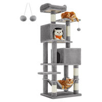 Produktbild von StarTech Kratzbaum für Katzen in Grau mit Plüsch und 155 cm Höhe