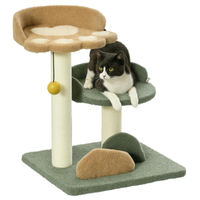 Produktbild von StarTech Kratzbaum für Katzen mit 3 Ebenen aus Sisal und Holz inklusive Spielball 52 cm hoch