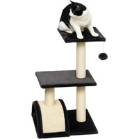 Produktbild von StarTech Kratzbaum Kletterbaum für Katzen in Armeegrün mit 5 Ebenen und hängendem Ball Höhe 72 cm