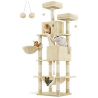 Produktbild von StarTech Kratzbaum XXL Katzenbaum Beige mit 13 Sisalstämmen 206 cm hoch