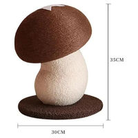 Produktbild von StarTech Kratzsäule Pilz Design für Katzen und Kätzchen aus Jute Sisal in Braun
