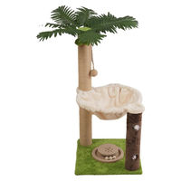 Produktbild von StarTech Palm Kratzbaum für Katzen in Grün mit 82 cm Höhe, Doppel-Etage und Sisalseilen