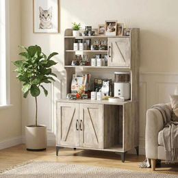 StarTech Toilettenschrank mit Kletterbaum für Katzen aus Holz in Grau mit 4 Etagen und Sisal-Kratzstämmen – Bild 1 von 1