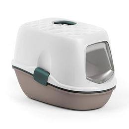 Stefanplast Katzentoilette Furba Top Chic Grau aus Kunststoff – Bild 1 von 2