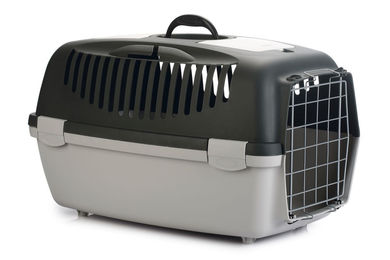 Stefanplast Transportbox Gulliver 3 mit Metalltür Dunkelgrau/Grau 61 x 40 x 38 cm – Bild 1 von 3