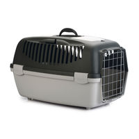 Produktbild von Stefanplast Transportbox Gulliver 3 mit Metalltür Dunkelgrau/Grau 61 x 40 x 38 cm