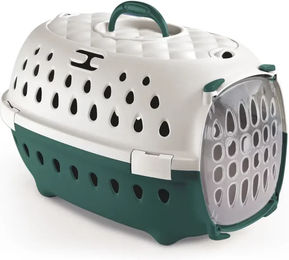 Stefanplast Transportbox Smart Chic für kleine Hunde und Katzen Grün Kunststoff Größe S – Bild 1 von 5