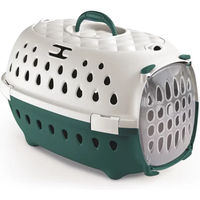 Produktbild von Stefanplast Transportbox Smart Chic für kleine Hunde und Katzen Grün Kunststoff Größe S
