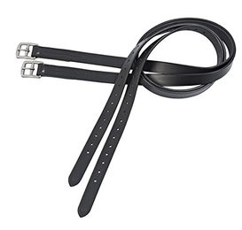 Steigbügelriemen Advanced-Curved Schwarz 160 cm mit Edelstahl – Bild 1 von 1