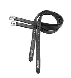 Produktbild von Steigbügelriemen BRILLIANCE aus Edelstahl in Schwarz - 140 cm