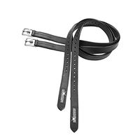 Produktbild von Steigbügelriemen BRILLIANCE aus Edelstahl in Schwarz - 140 cm