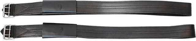 Produktbild von Steigbügelriemen Edix Saddles aus Leder in Schwarz oder Silber