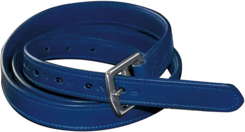 Produktbild von Steigbügelriemen Flags&Cup aus Nylon mit Lederüberzug in Blau