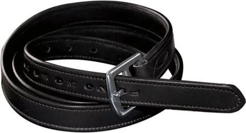 Produktbild von Steigbügelriemen Flags&Cup aus Nylon mit Lederüberzug Schwarz Größe M