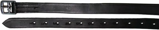 Steigbügelriemen Tattini aus Leder in Schwarz – Bild 1 von 2