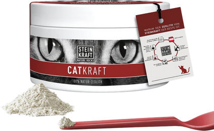 Steinkraft CATKRAFT Zeolith Pulver Pur zur Unterstützung der Verdauung für Katzen aller Altersstufen 50 g – Bild 1 von 1