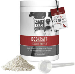 Steinkraft DOGKRAFT Zeolith Pulver Pur zur Unterstützung der Verdauung für Hunde aller Altersstufen und Größen 250 g – Bild 1 von 1
