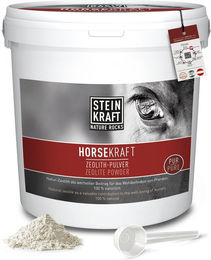 Steinkraft HORSEKRAFT Zeolith Pulver PUR zur Unterstützung von Verdauung und Haut & Fell für Pferde 7,5 kg – Bild 1 von 1