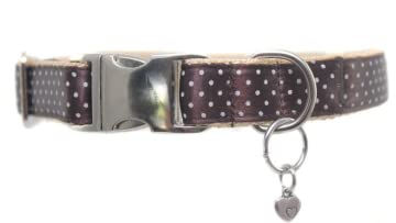 Produktbild von Steinnacher The Royal Hund und Katzen Band Dotty Braun mit weißen Punkten 2,0 cm Breite