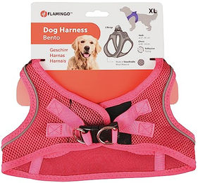 Produktbild von Step&GO BENTO Hundegeschirr Flamingo Rosa Nylon XL 49-54cm