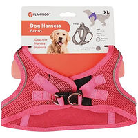 Produktbild von Step&GO BENTO Hundegeschirr Flamingo Rosa Nylon XL 49-54cm
