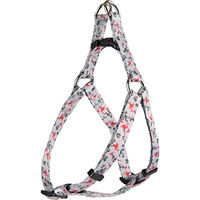 Produktbild von Step&GO Hundegeschirr Samar Hellgrün mit Flamingo Größe M 45-60cm