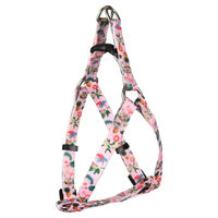 Produktbild von Step-in Brustgeschirr Flamingo Sera Step & Go in Rosa Grün Gelb aus Nylon/Polyester