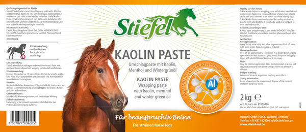 Stiefel Kaolin Paste Pflegesalbe für Pferde 2 kg - 2 kg – Bild 1 von 4