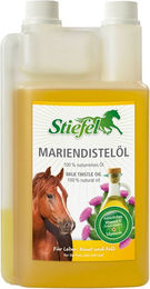 Stiefel Mariendistelöl für Pferde zur Unterstützung von Leber, Haut und Fell 1l - 1 l – Bild 1 von 3