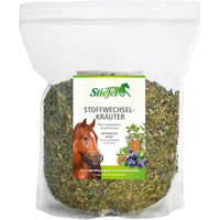 Produktbild von Stiefel Stoffwechselkräuter für Pferde 1 kg naturbelassene Kräutermischung zur Unterstützung von Stoffwechsel und Gewichtskontrolle - 1 kg