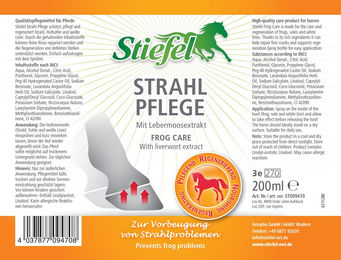 Stiefel Strahl Pflege Pferd 200 ml - 200 ml – Bild 1 von 9