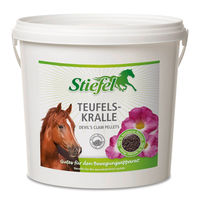 Produktbild von Stiefel Teufelskralle Pellets zur Unterstützung der Gelenkgesundheit für Pferde 1 kg - 1 kg